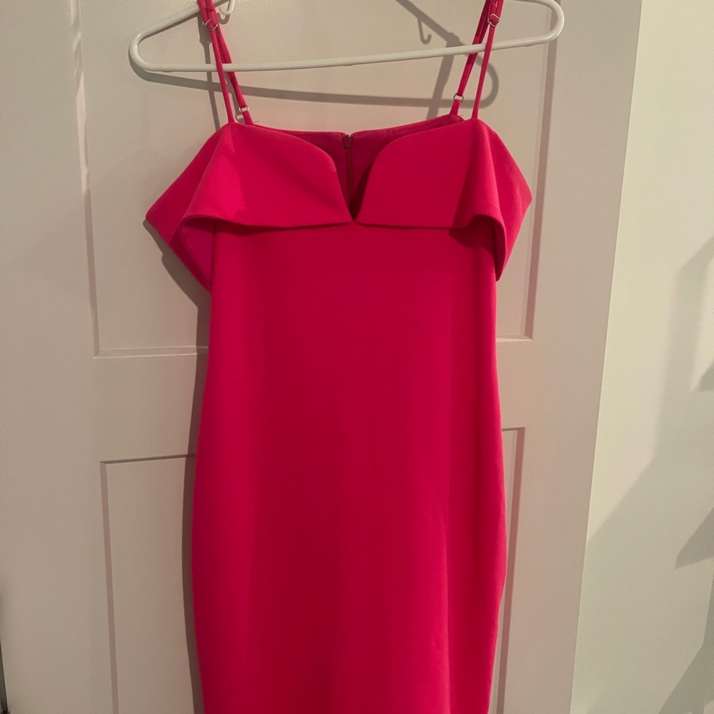 Bebe Pink Sheath Cocktail Dress